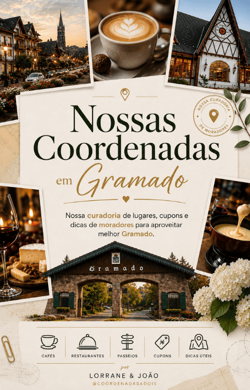 Capa do e-book Nossas Coordenadas em Gramado