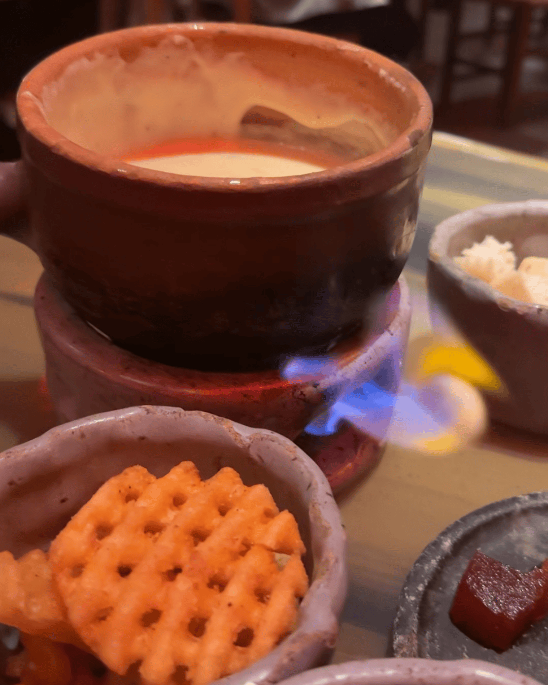 Fondue de queijo era do fogo 3